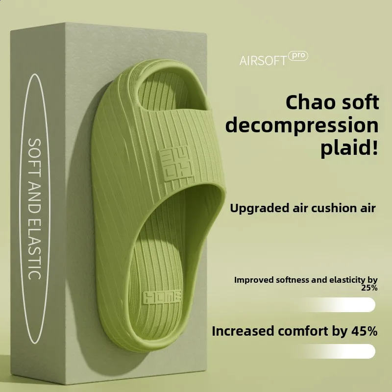 Outdoor Air Cushion Eva Slippers Women Thick Bottom Home Bathroom AntiSlip and for Men 250911