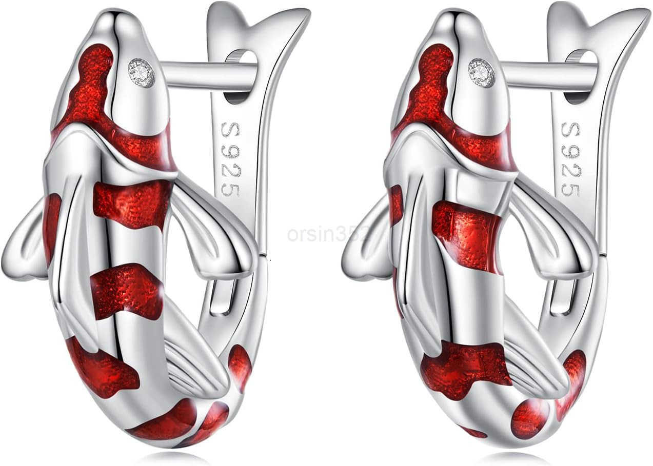 Sterling Silver Earrings VOROCO Cubic Zirconia White Gold Plated Colorful Huggie Small Hoop Earrings Cute Butterfly Cat Hypoallergenic Earring For Wom