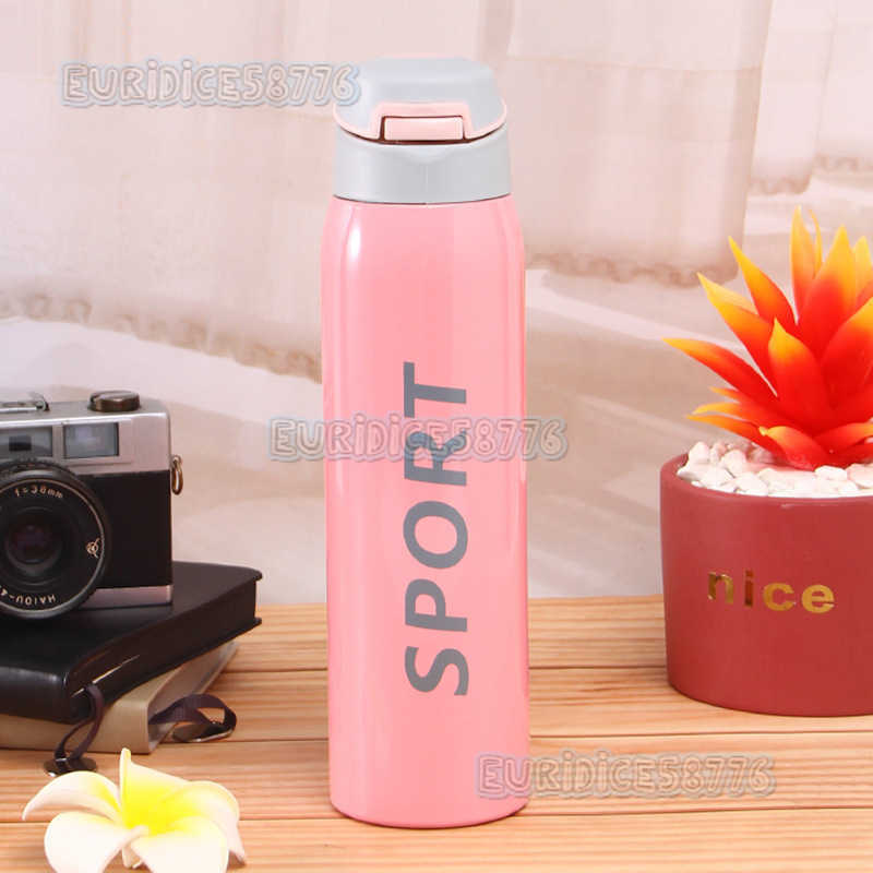 304 Stainless Steel Insulated Cup Outdoor Sports Water Bottle Hiking Travel Portable Straw Cup Business Gift H250911