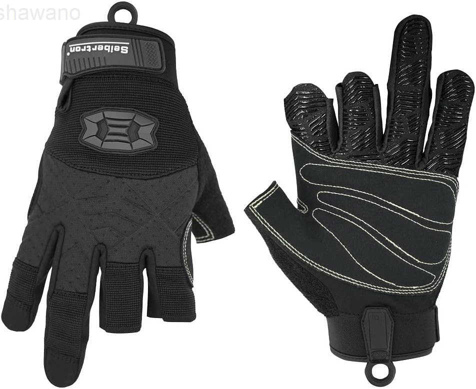 Full or Half Finger Padded Palm Lightweight Breathable Climbing Rope Gloves for Climbers Rock Climbing Rescue Adventure Sailing Kayaking Outdoor Sport