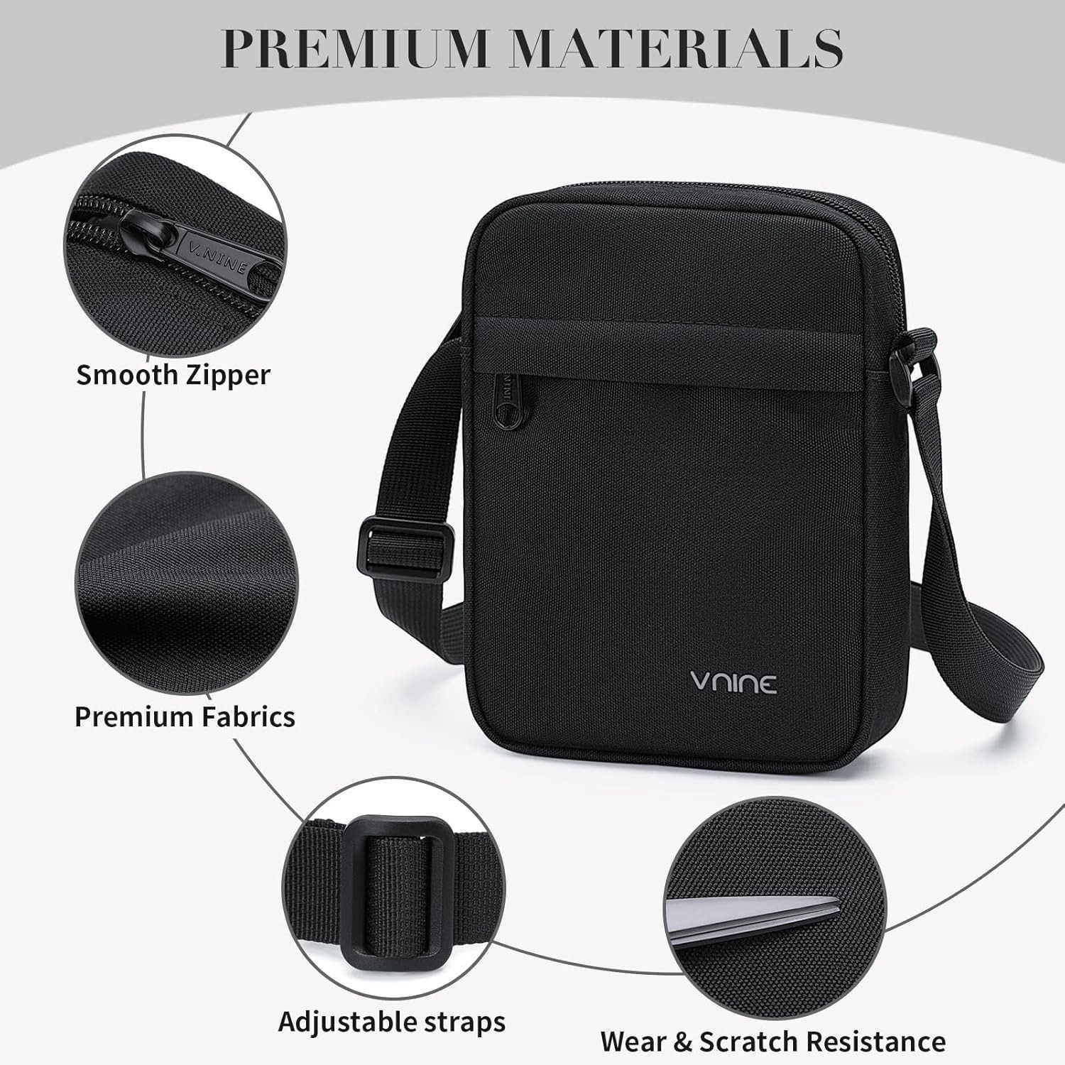 Crossbody Bags for Women MenSmall Sling Bag with Adjustable Strap Compact Messenger BagW250911