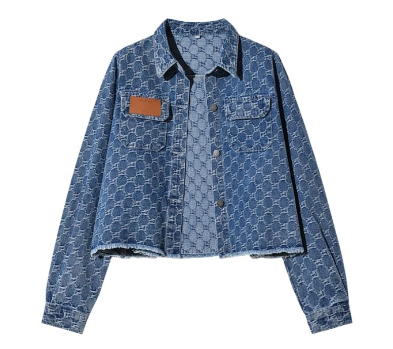 Fashion Women Denim Coat Long Sleeve Outerwear Female Short Loose and Thin Jacket 250718