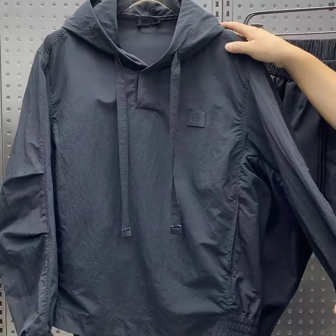 outdoor casual sportswear set mens hoodie sweatshirt and long pants loose simple fashionablequickdrying 2pcs 250911