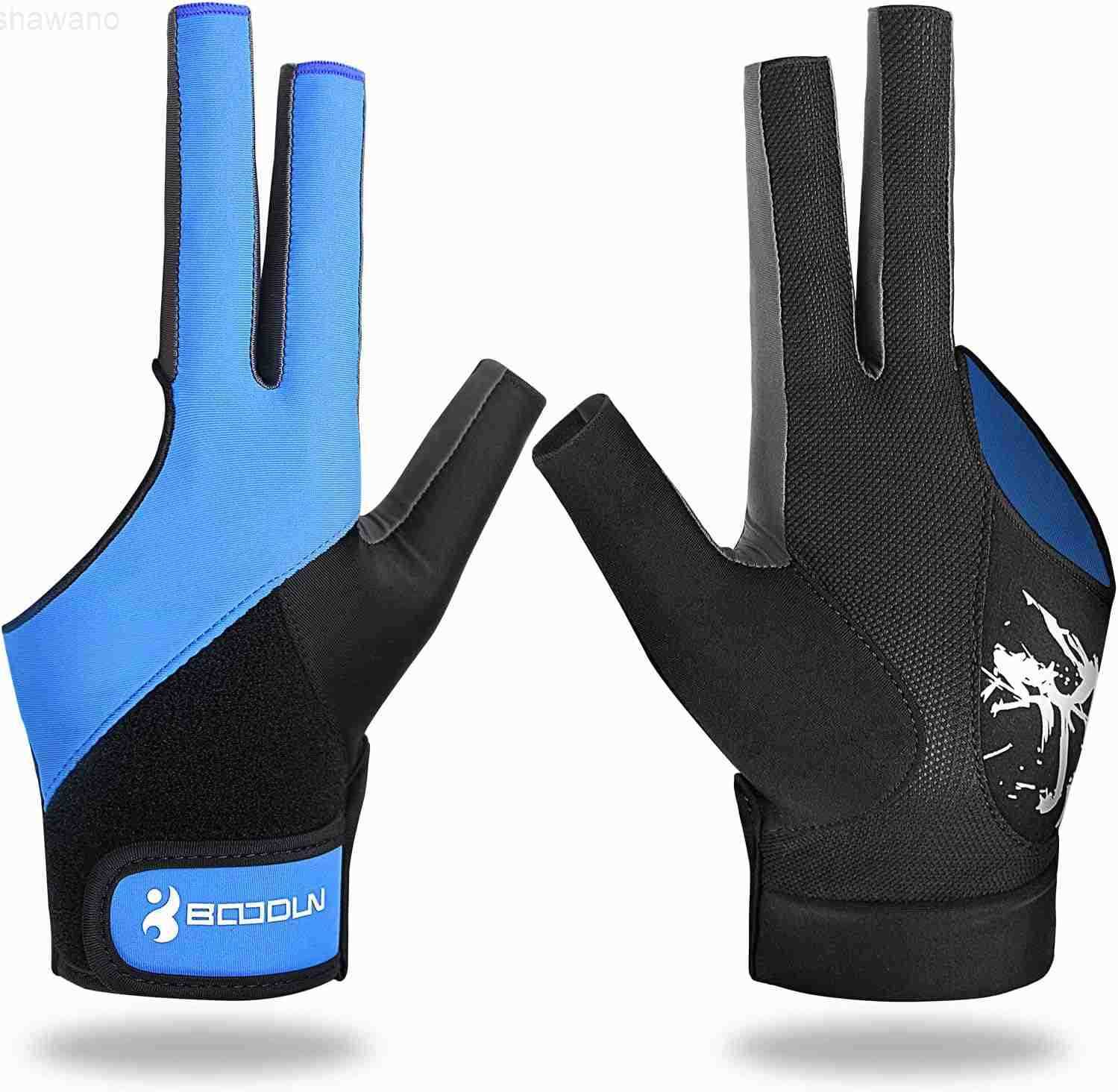 Billiard Pool Gloves for Left Hand 3 Finger Splicing Process Snooker Cue Sport Glove Popular Sizes for Men WomenW250911