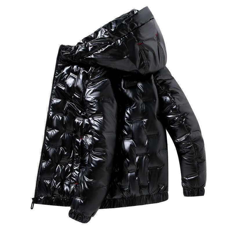 Short Thickened Coat Men's Jacket Cotton Clothing Glossy Japanese and Korean Winter Wear for Men