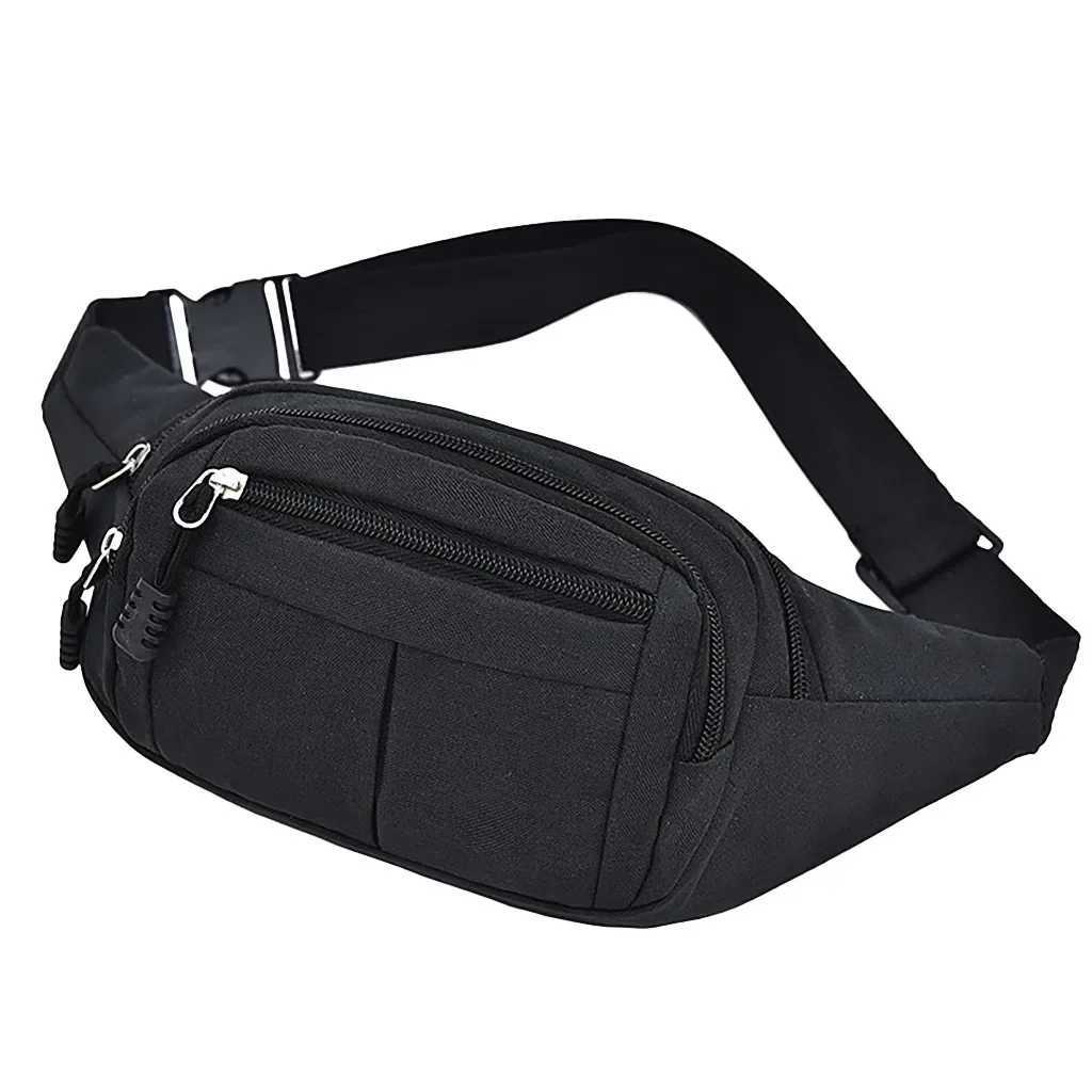 Mens Breast Package Waterproof Outdoor Sports Bag Canvas Pouch Koreanstyle Waist Bag Fanny Pouch Crossbody Male Banana Bag Z250911