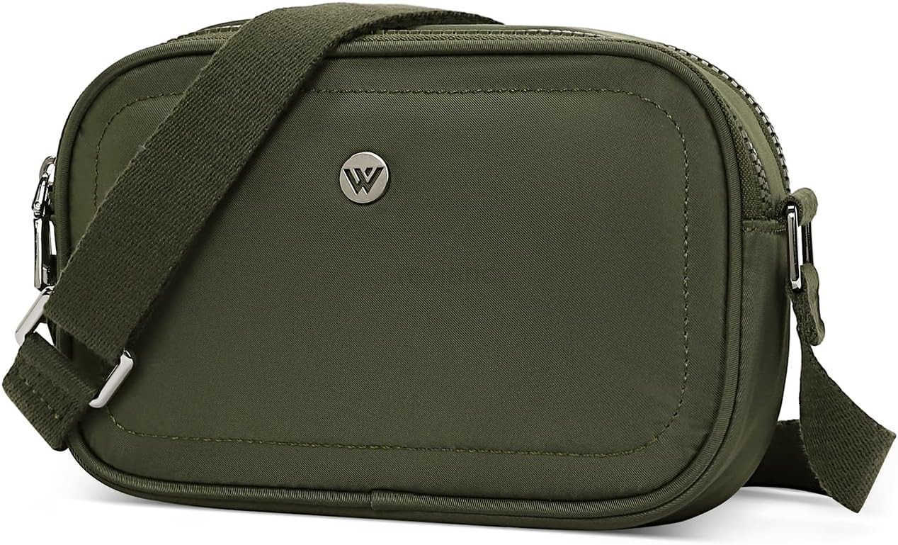 Small Crossbody Bags for Women Nylon with Adjustable Strap Zipper Crossbody Purse 1L Shoulder Bag for TravelW250911