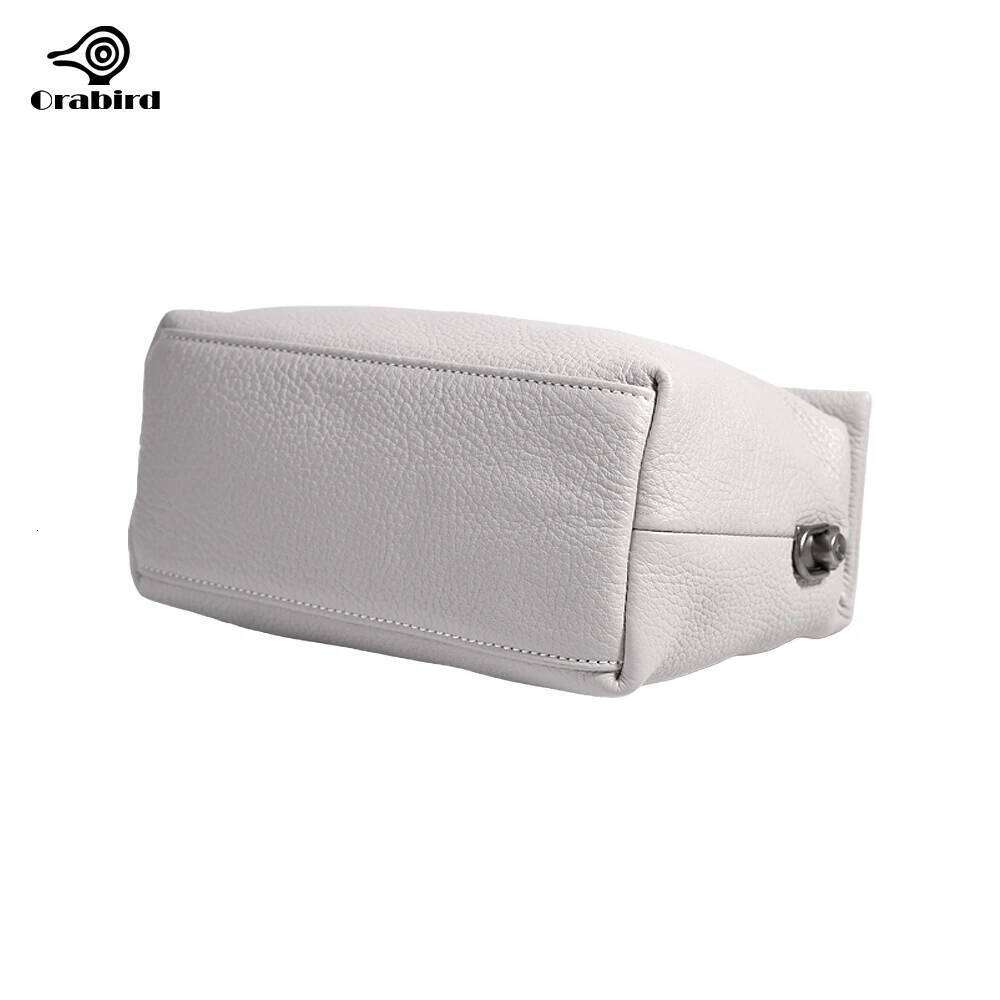 Orabird Ladies Crossbody Bags Soft Genuine Leather Small Cute Fashion Shoulder Handbag Flap Purses Grey Designer