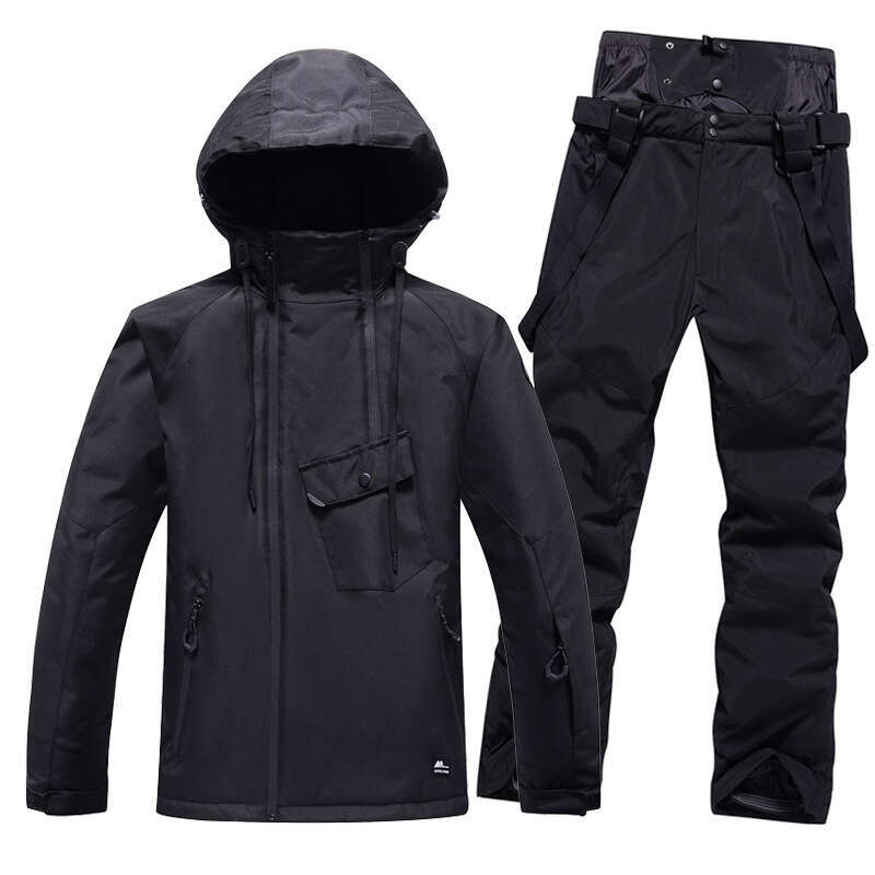 Solid Color Suit Men Women, Windproof, Waterproof, Warm And Breathable, Winter Snow Village Ski Equipment For Couples