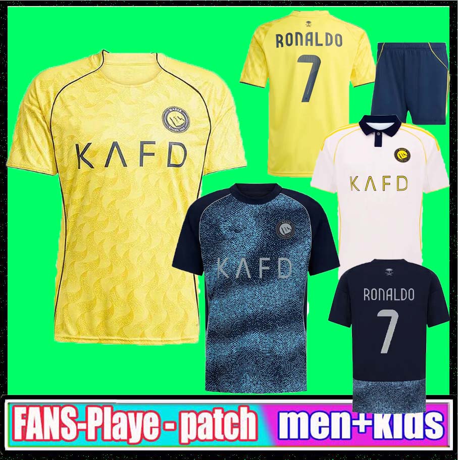 25-26 Al Nassr FC Third soccer Jerseys Ronaldo 2025 2026 Home yellow away CR7 Gonzalo Martinez Talisca FANS player version men kids Football shiirt