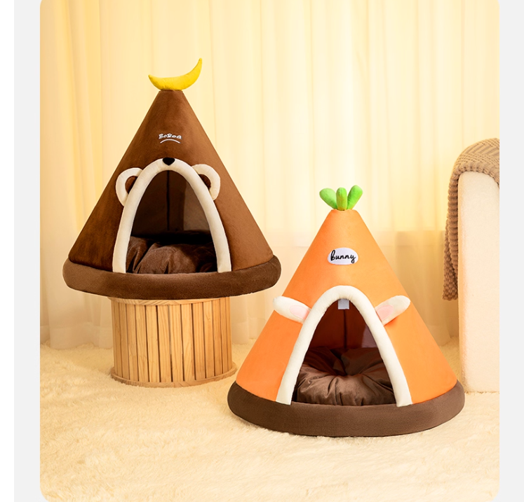 All Seasons Indoor Cat Haven Cozy Semi-Secure Feline Retreat