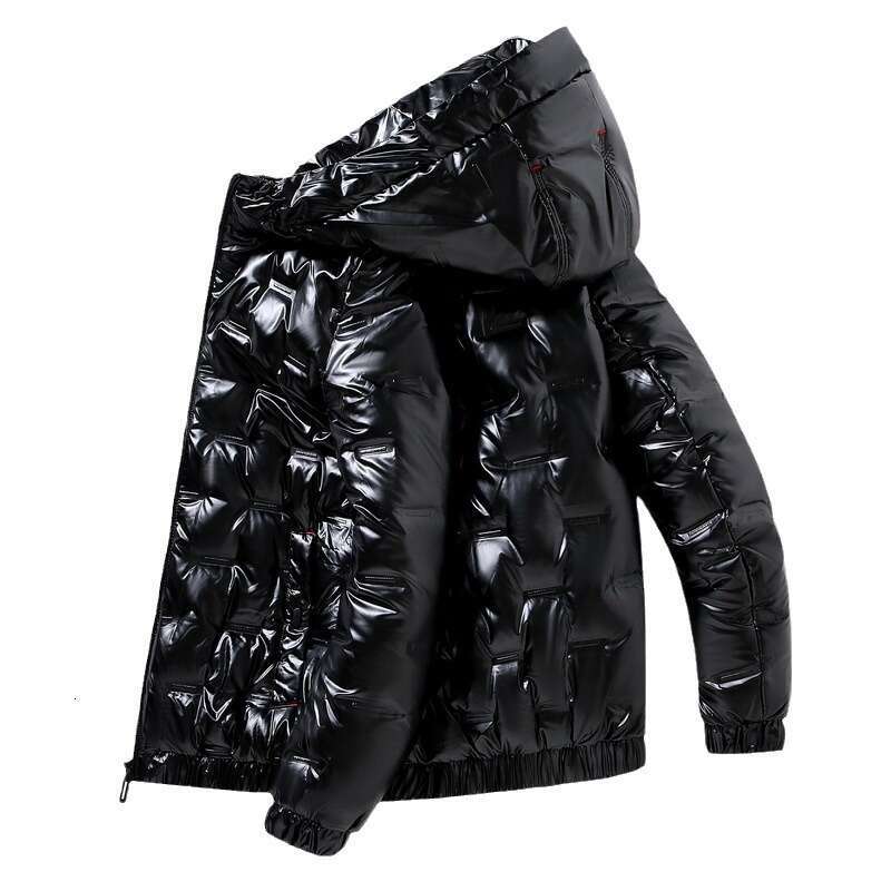 Short Thickened Coat Men's Jacket Cotton Clothing Glossy Japanese and Korean Winter Wear for Men