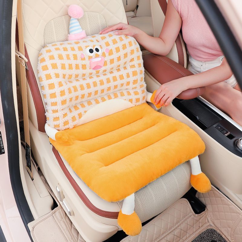 Car seat covers designed for ladies cartoon plush car seat cushions and protective pads suitable for all seasons 250910