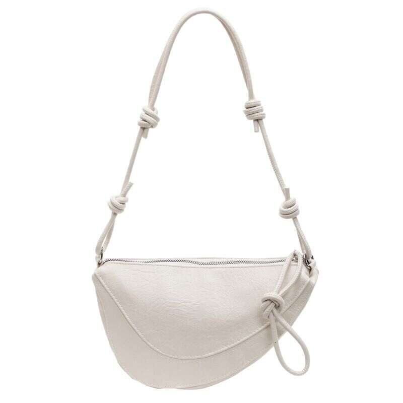 2025 New Fashionable Design Single Shoulder Crossbody Bag With Elegant Solid Color Glossy Fresh Dumpling Texture