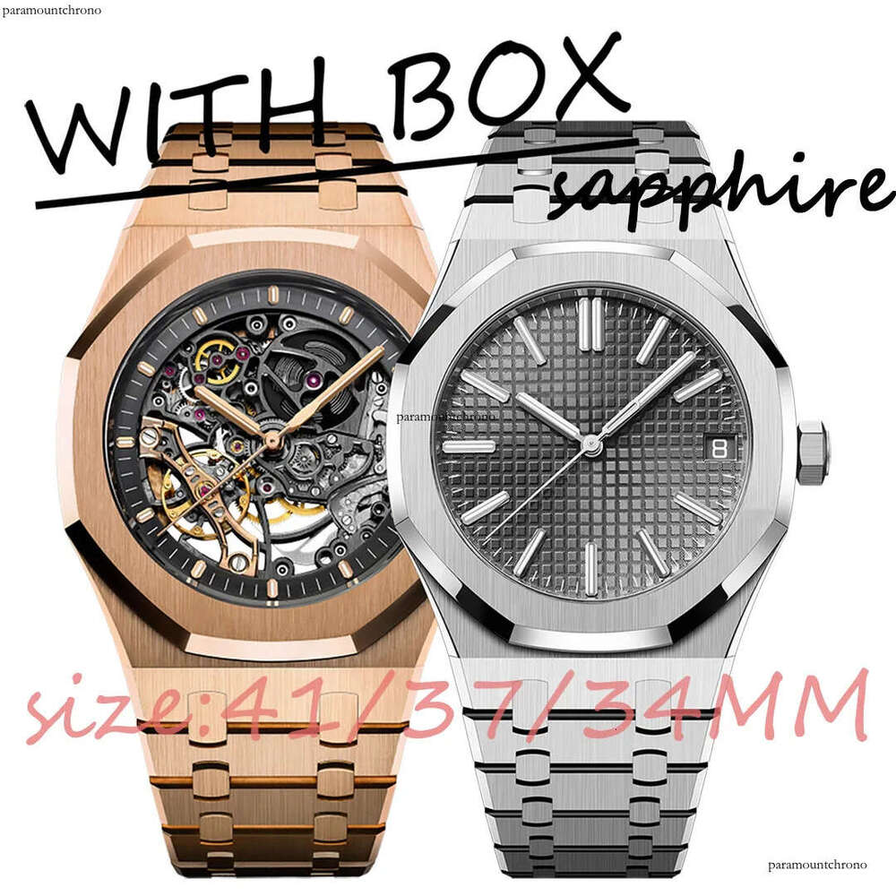 41MM Skeleton Designer Men Automatic Mechanical Mens Diving Sports Strap 5ATM Movement Montre de Luxe 34MM Women Quartz Watch