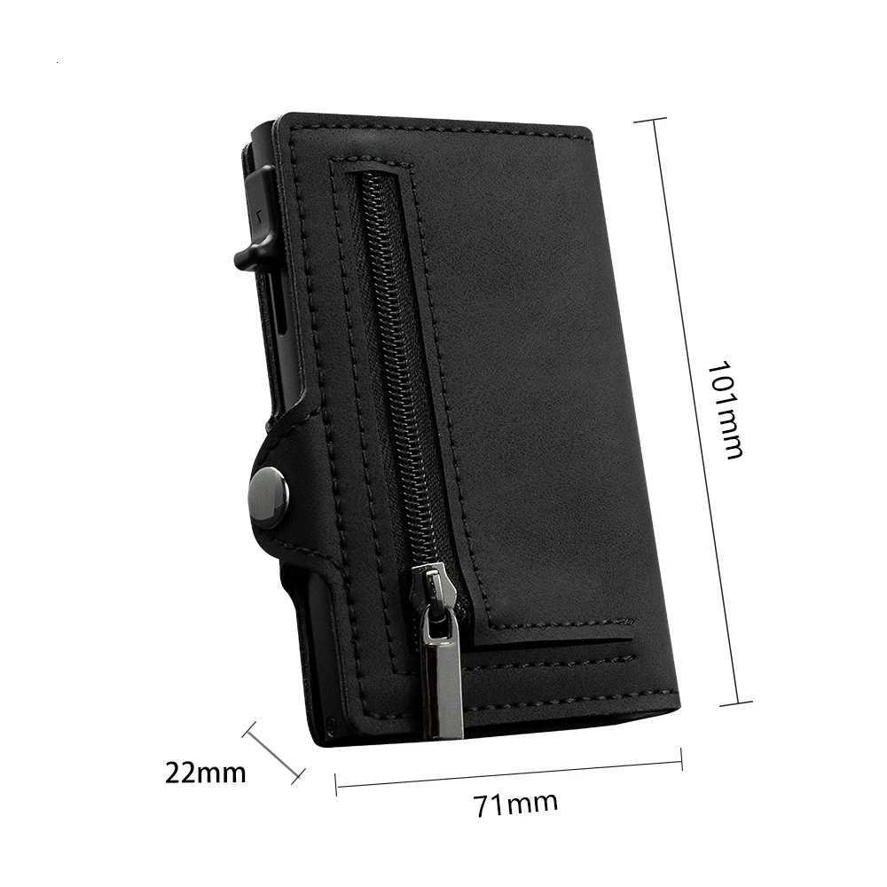 CASEKEY Pink Wallet Slim Minimalist Leather Pop UP Wallet Rfid Blocking Mini Aluminum Automatic Card Holder for Women Men W250911