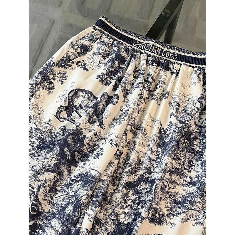 New Trendy Brand Street Style Casual Sports For Women Summer Short Sleeve Round Neck T-Shirt High Waist Wide Leg Pants Two-Piece Set