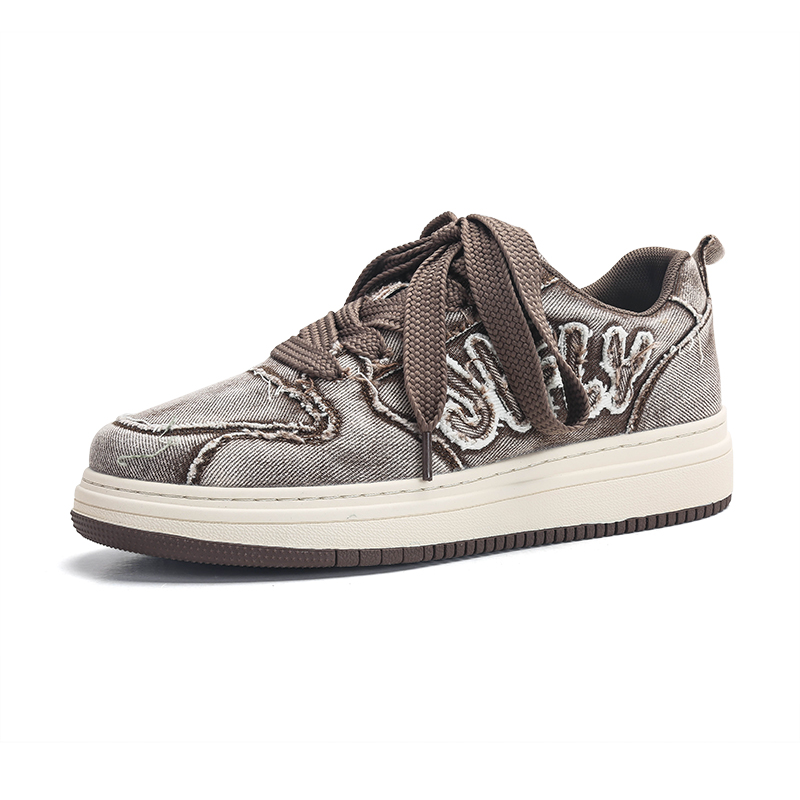 Shoes men's trendy shoes versatile board shoes 2025 new autumn and winter casual sports shoes children's retro ins board shoes soft sole