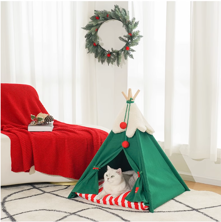 Chic Cat Condo: Soft-Sided Heated Shelter w/ Removable Liner Perfect For Chilly Climates