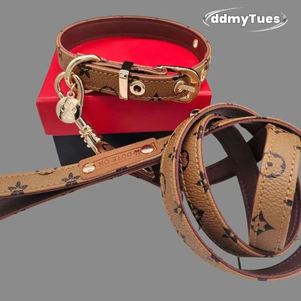 Adjustable Dog Collar with Leash Set: Durable Pet Neck Belt Traction Rope for Small to Large Dogs and Cats TUES