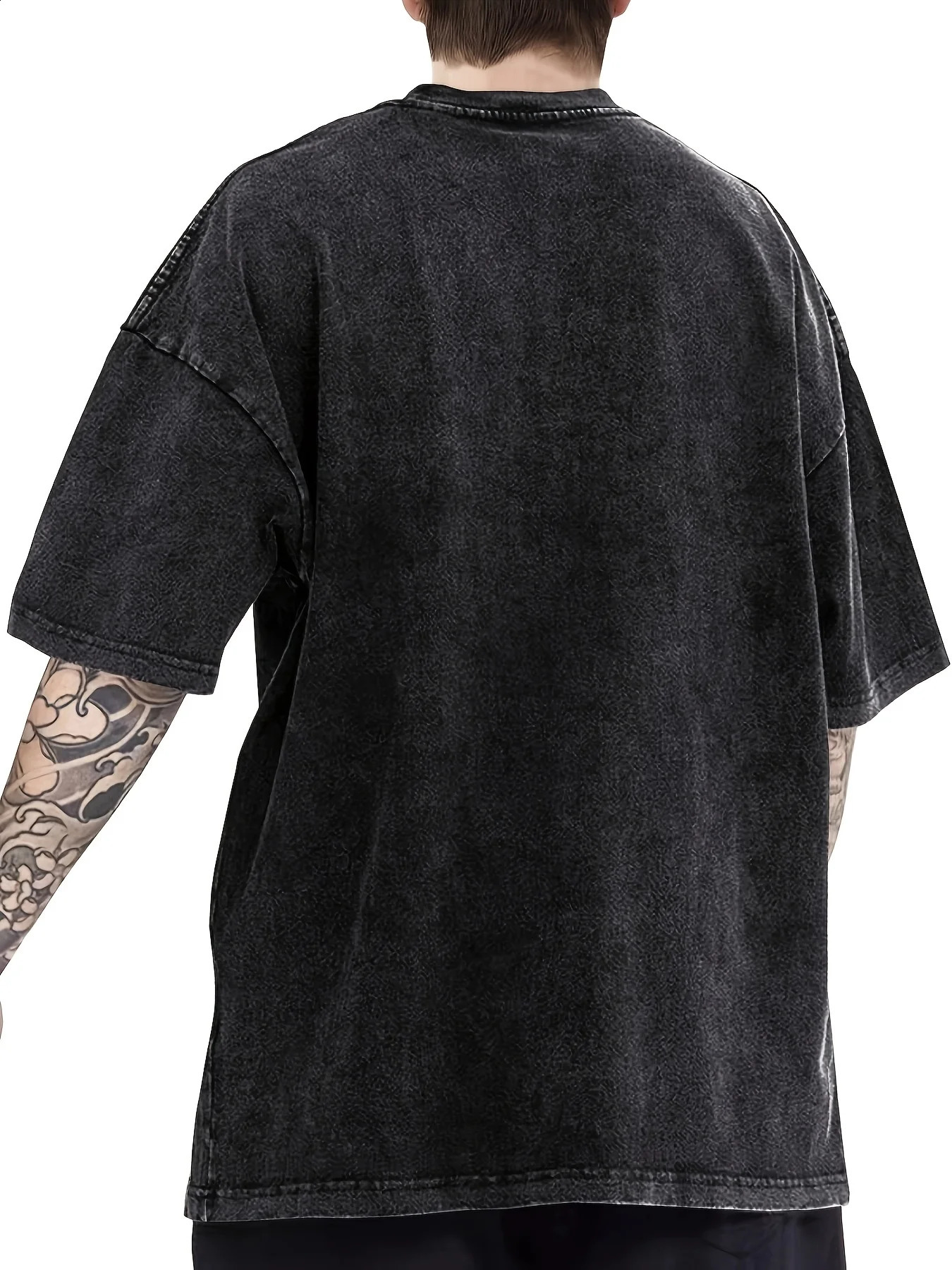 Mens T Shirt Rock Band Spiked Skull Graphic Print Oversized Vintage Washed Womens Short Sleeve Tee Top Y2k Clothing Summer 2025 250910