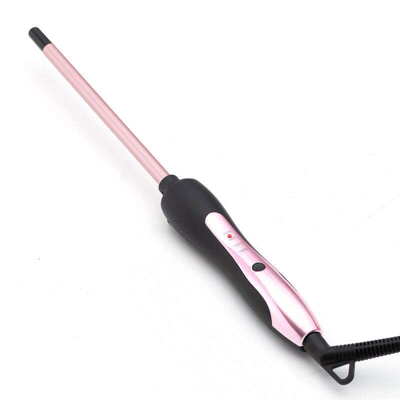 Small 9Mm Wool Tube Electric Curling Rod Ceramic Glaze Miniature Curler With Dual Voltage Adjustable Temperature