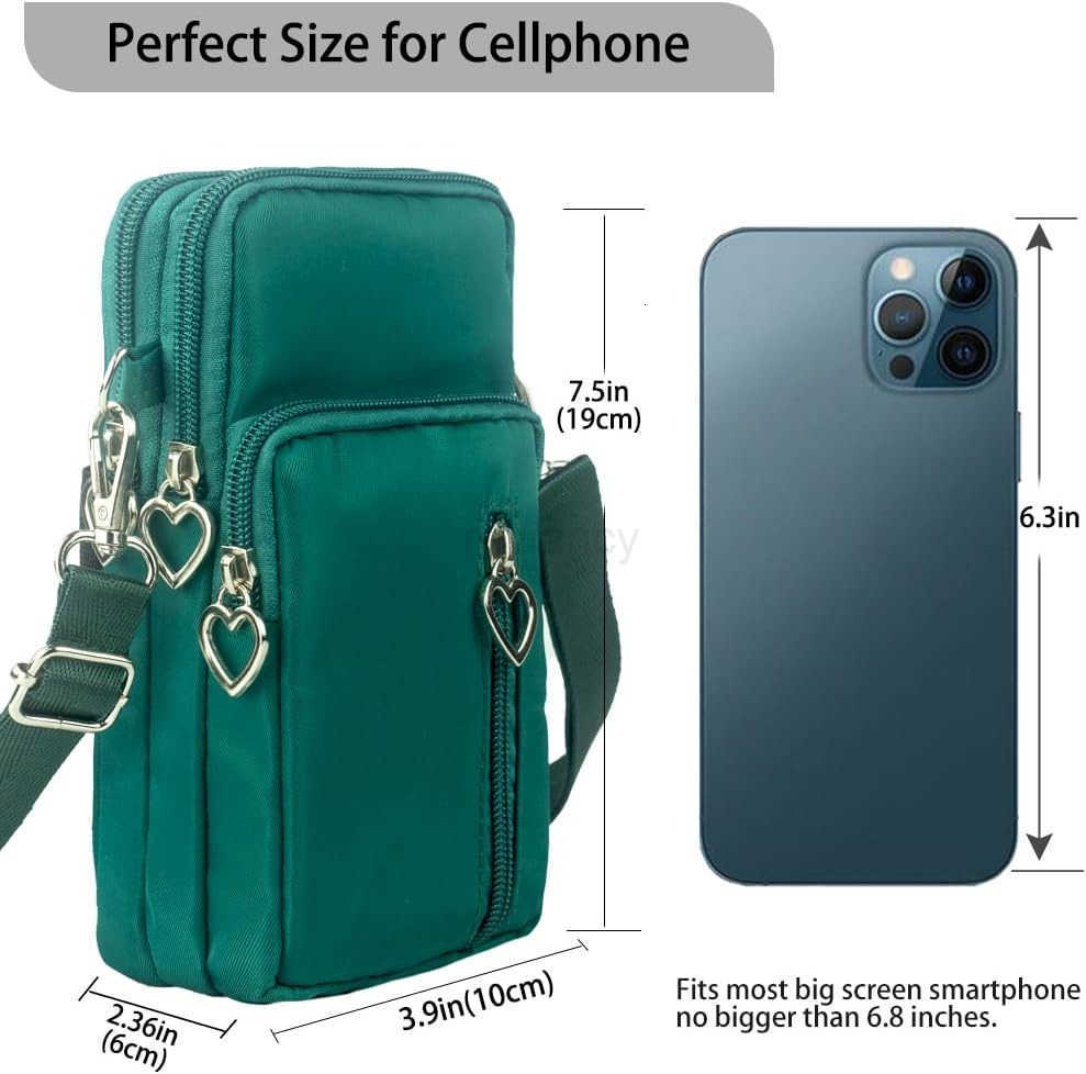 Small Crossbody Bag for Women Mini Phone Purses with Crossbody Strap and Wallet Nylon Arm BagW250911