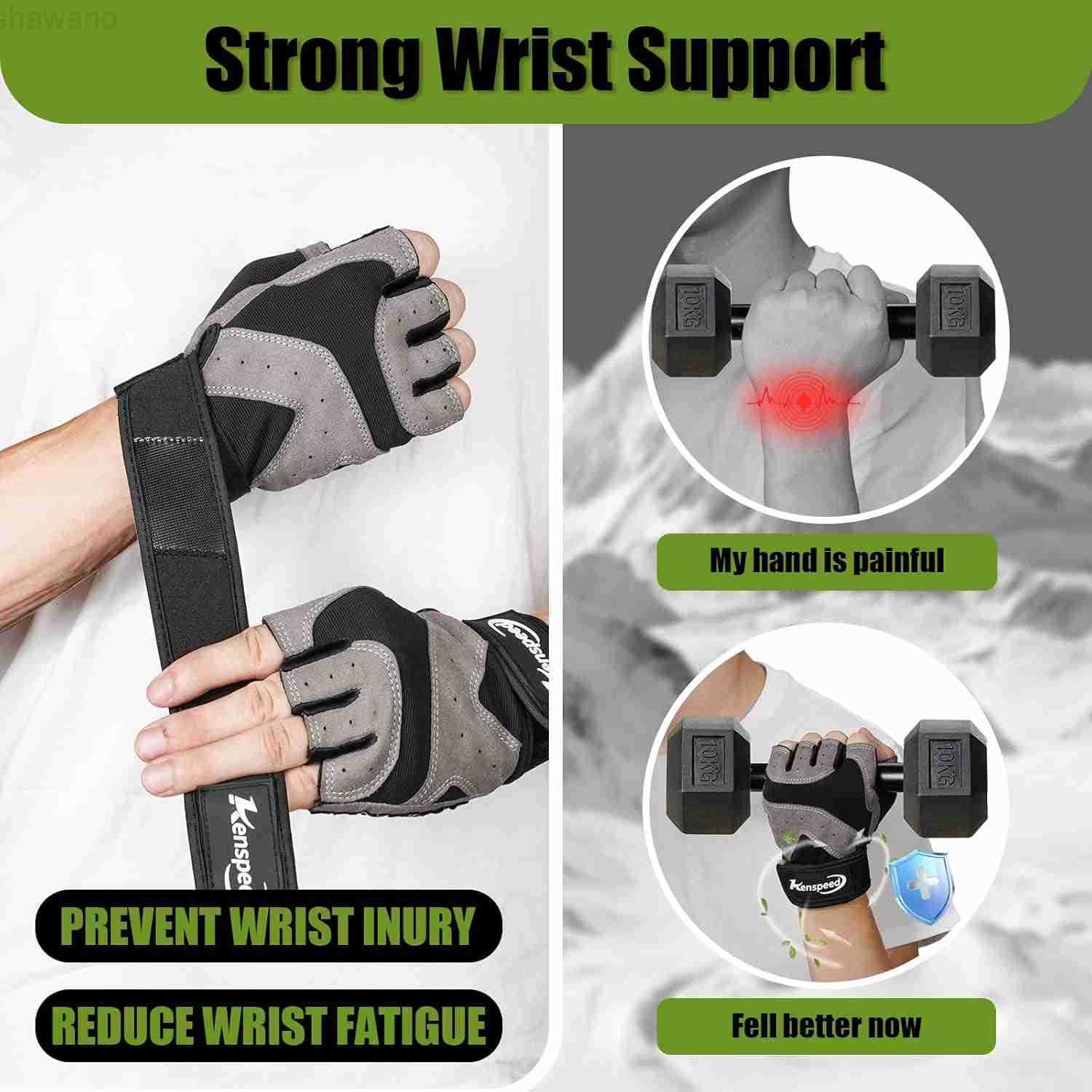 Workout Gloves Gym Gloves for Men and Women Weight Lifting Gloves with Wrist Support Full Palm Protection Breathable for Trainning Cycling Pullups Row