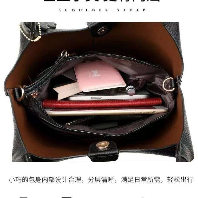 2025 French Handbag High-end Small Women's New Versatile Tote Soft Leather Foreign Gas Oblique Span Bag