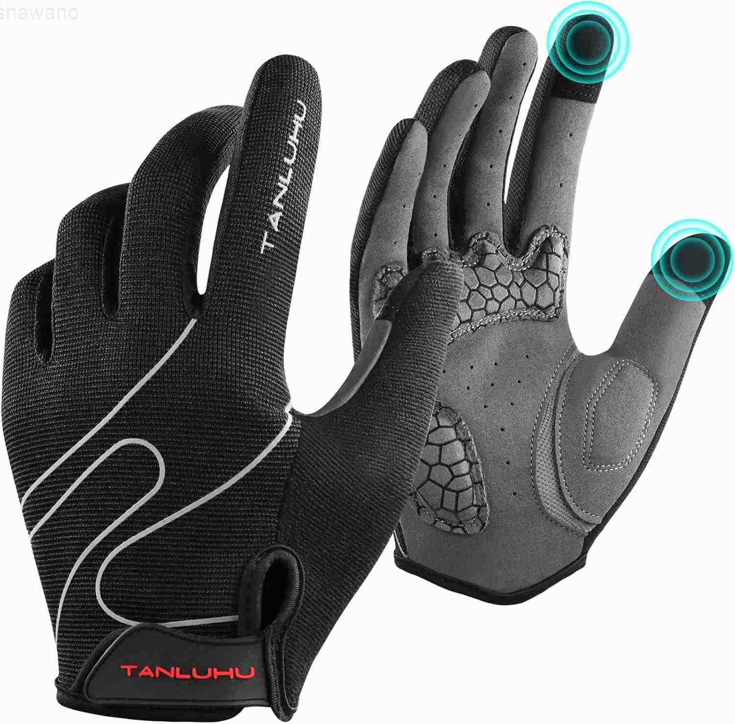 Cycling Gloves Mountain Bike Gloves Biking Gloves for Men Women Outdoor Full Finger Workout Gloves Touch Screen AntiSlip ShockAbsorbing MTB Gloves Roa