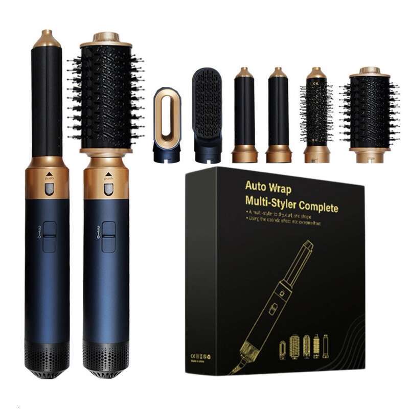Six Hot Air Comb Multi Function Dryer Automatic Curling Iron Six In One Hair Styling Tool