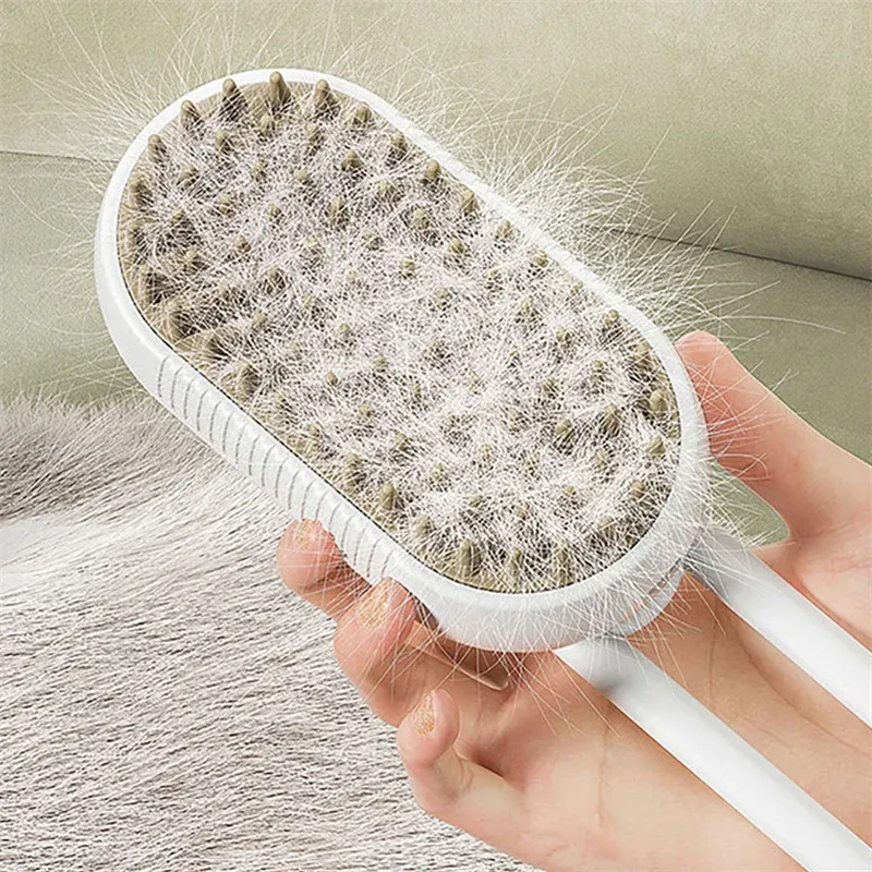 Cat Steam Brush Steamy Dog Brush 3 in 1 Electric Spray Cat Hair Brushes for Massage Pet Grooming Comb Hair Removal Combs