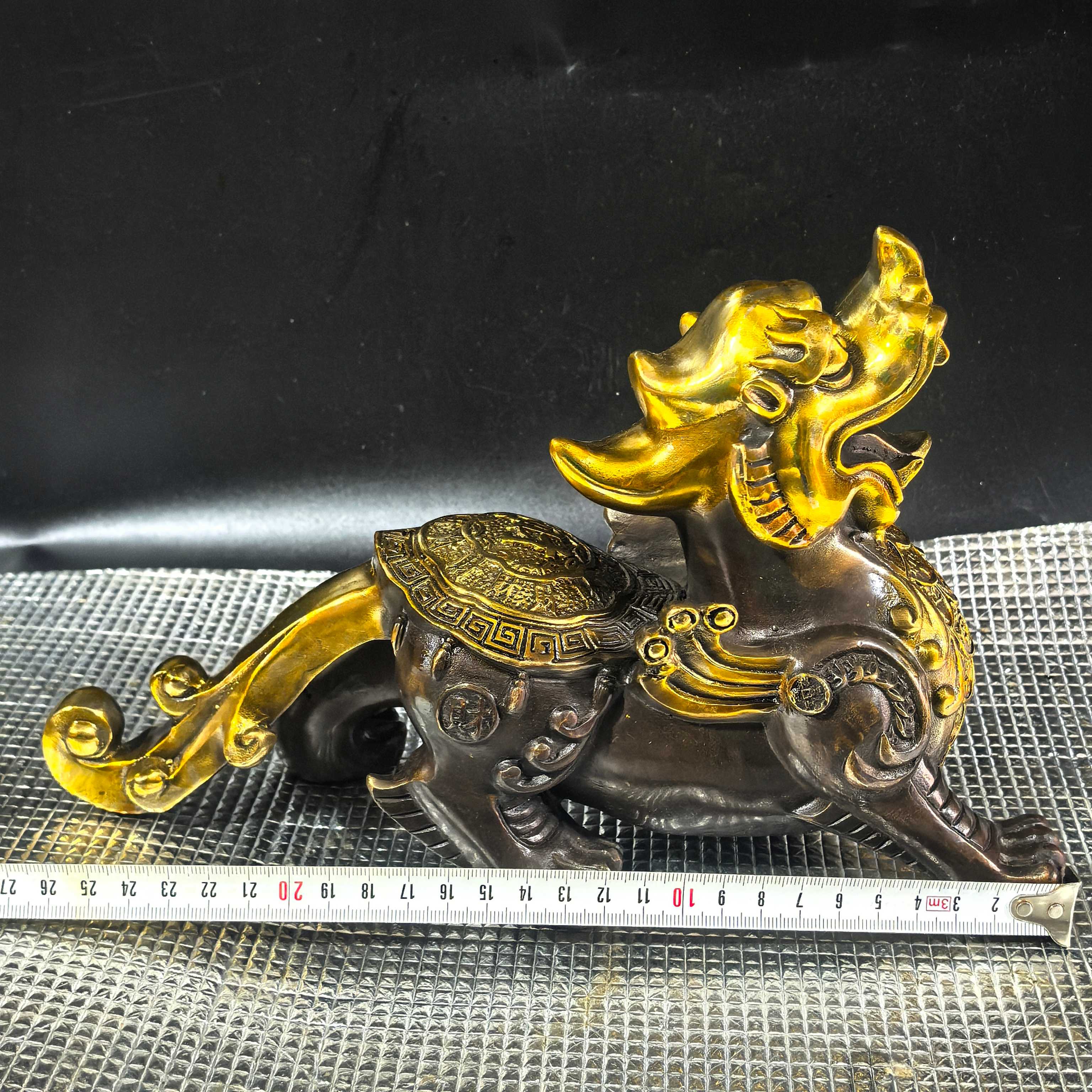 Antique bronze collection:, Lucky Pixiu, exquisite craftsmanship, fine workmanship! A pair