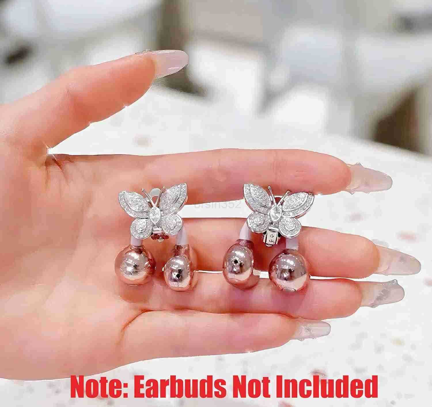 Butterfly Ear Cuffs for ClipOn Earbuds JewelryInspired Accessory for OpenEar Headphones No Earbuds Not EarringsW250911