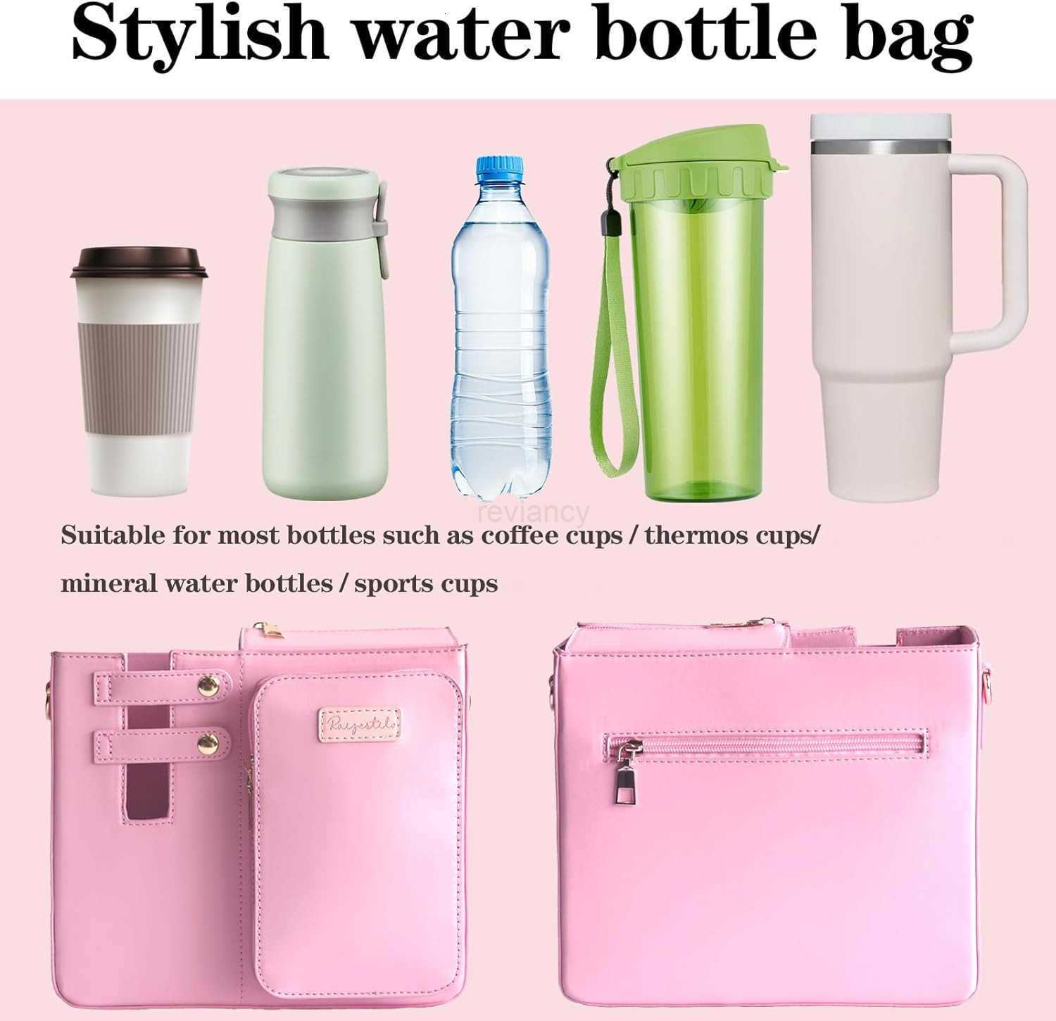 Bag Crossbody for Stanley Cup Purse Water Bottle Bag Holder Crossbody with Stanley Cup Adjustable Women Shoulder Strap BagW250911