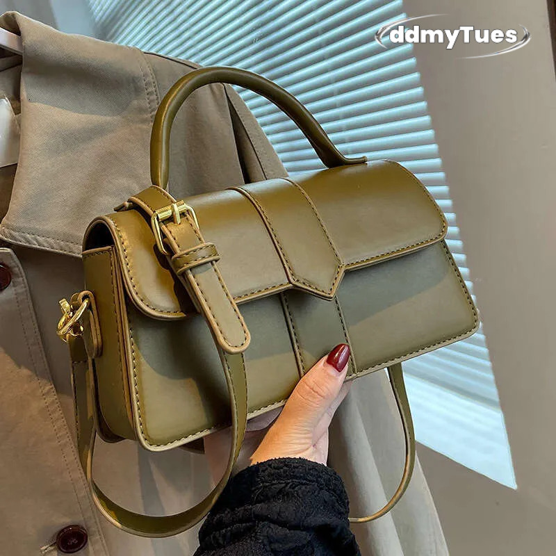 Niche Design High-Quality Texture Fashion Women's Versatile Class Commuter Crossbody Handheld Small Square Bag TUES