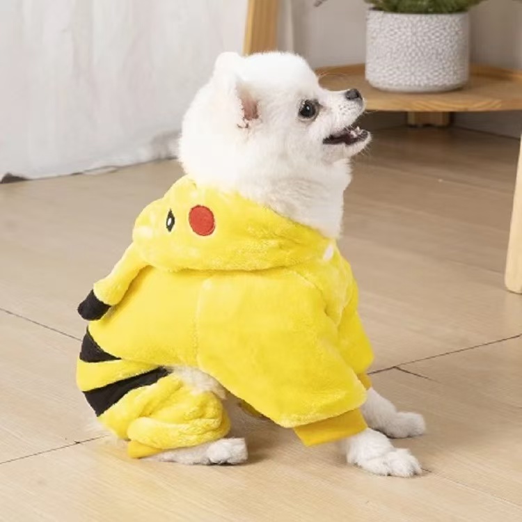 T1183 Dog clothes dinosaur costume warm pet French bulldog Teddy cute four-legged clothes cat small dog clothes transformation costume