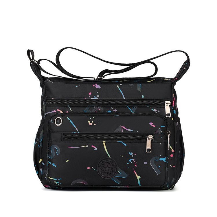 Luxury Bag Foreign Trade Women S Single Shoulder Bag Oxford Cloth Multi Layer Zipper Designer Bag Women S Bag Fashion Gold Stamped Free Shipping Lette