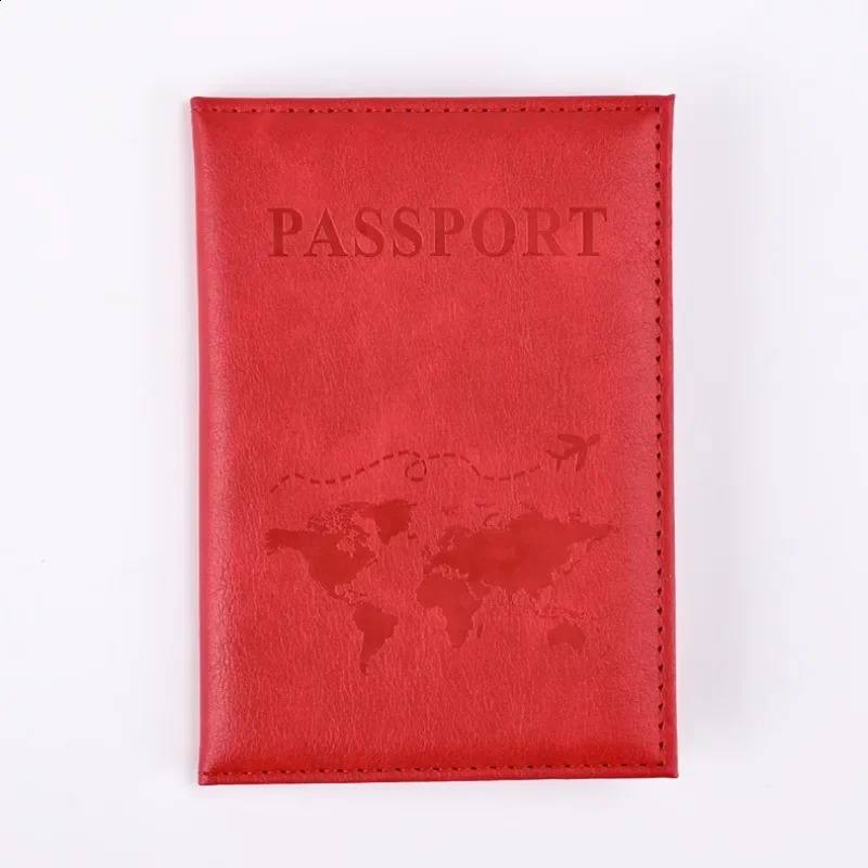 Passport Holder Wallet Cover Travel Essentials Pu Leather Card Case International Travel Accessories for WomenMen250906