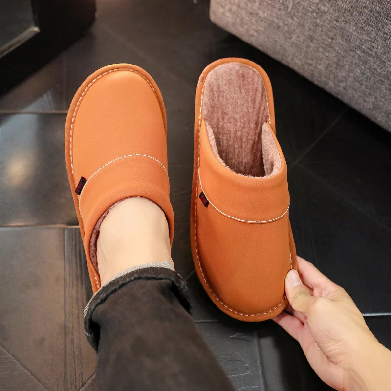 large Mens Slippers for Winter with Warm Footbed Nonslip Sole Comfortable Fuzzy Soft Mens Warm Fleece Cozy Slides250906