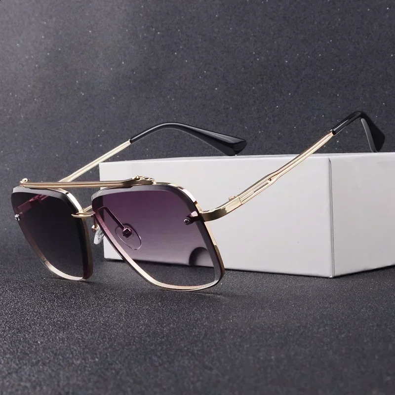 2025 Fashion Square n Sunglasses Men Women Flight Seven Rock Mach Six Style Gradient Pilot Sunglasses Oculos De Sol 250910