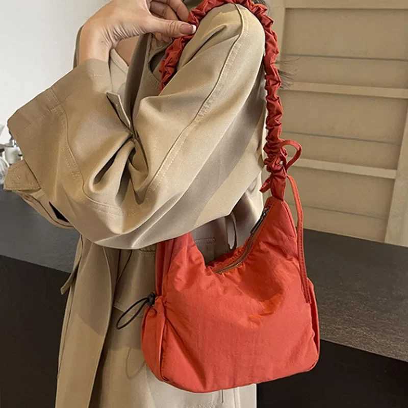 Soft Design Cloth Small Shopper Shopping Underarm Bags Lady Shoulder Bag for Women 2024 Trend Fashion Y2K Handbags W250911