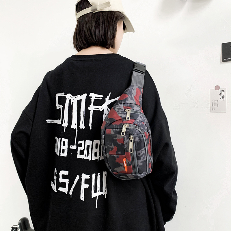 Couple Bag Fashion Personality Trend Japanese Style Chest Bag Street Designer Bag Crossbody Women Luxury Bag Ins Casual Sports Shoulder Bag Free Shipp