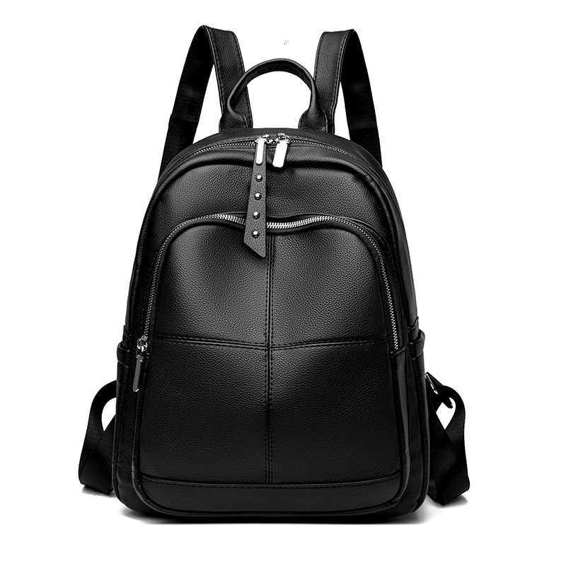Designer luxury Soft Leather Women's Backpack New Fashionable Travel Stylish Travel Backpack Large Capacity Simple Casual Commuting Women's 