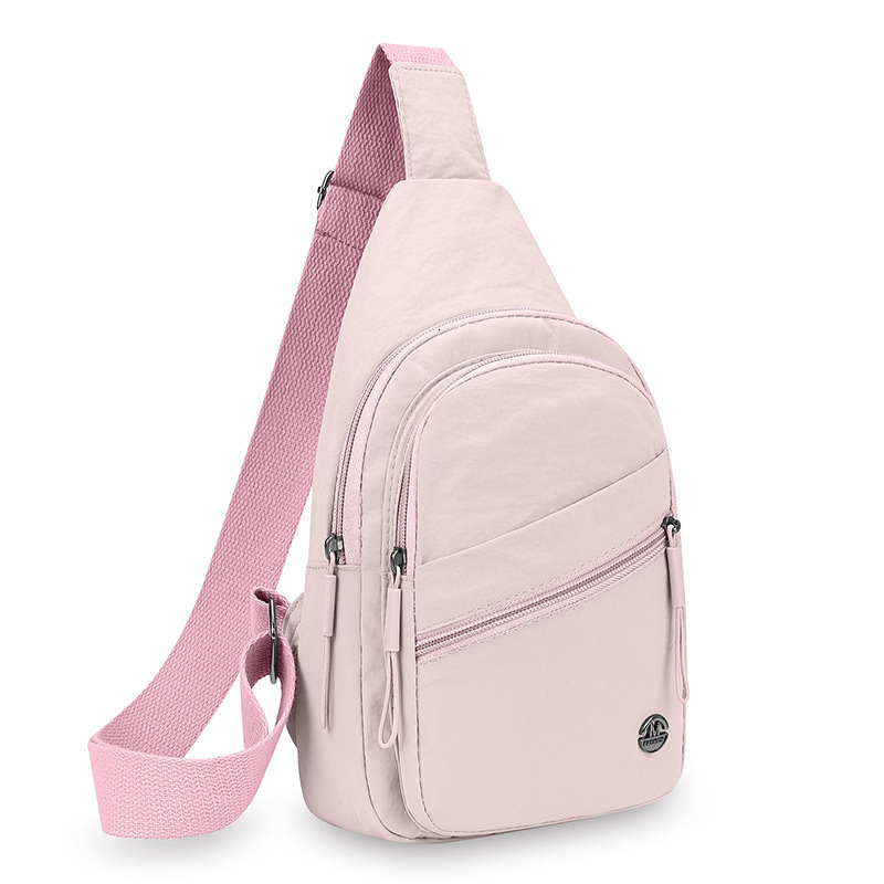 Urban Simple Women S Chest Designer Bag Bag Free Shipping Large Capacity Luxury Bag Multi Layer Versatile Shoulder Bag Washed Nylon Fabric Casual Cros