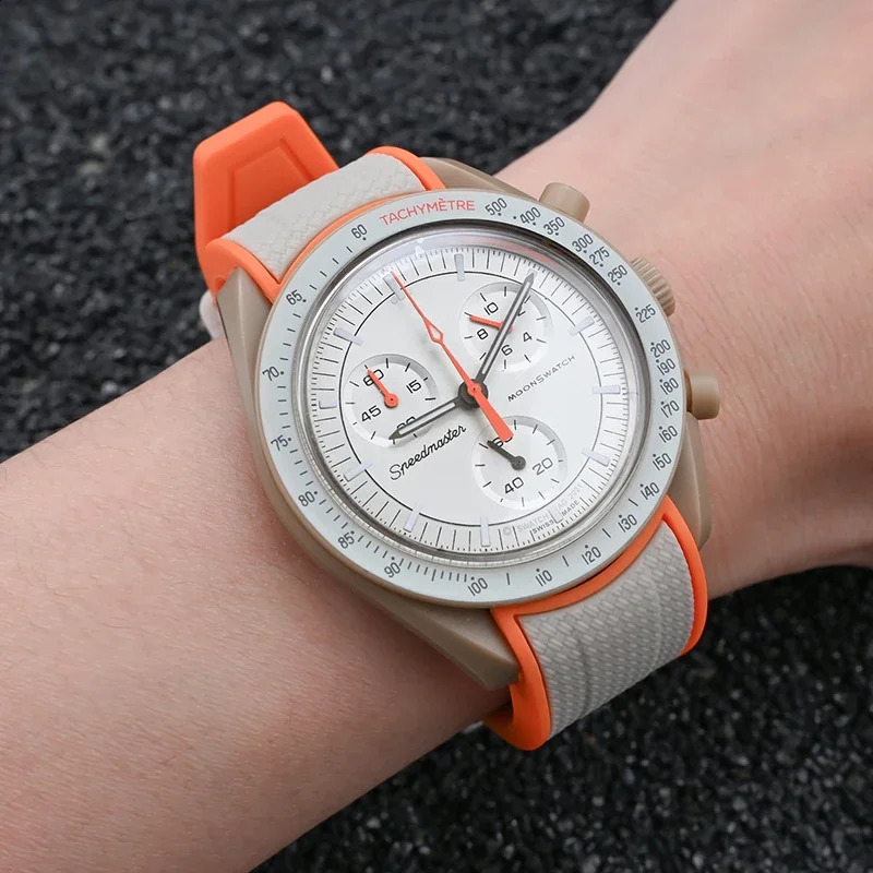 Strap for X Joint Moon 300 Curved End Quick Release Silicone Watch Band Bracelet 20mm 250910