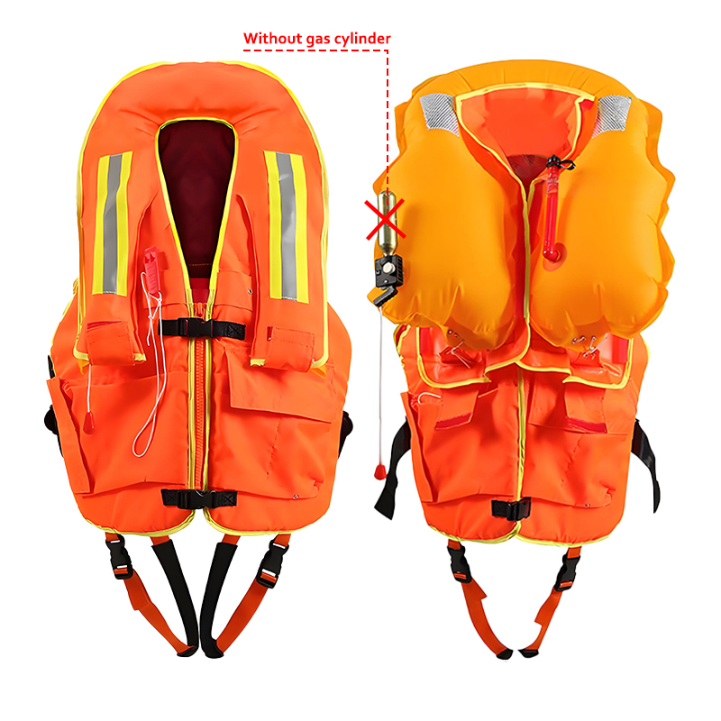 inflatable life vest rescue vest life jacket High safety factor Reflective style Adapt to various environments Factory direct sales
