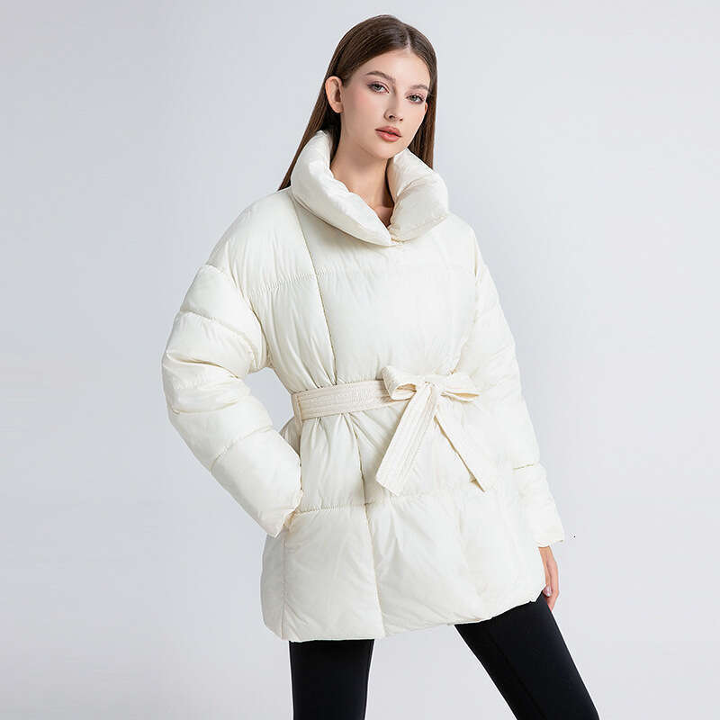 Women's Mid-Length Down Jacket Winter New Style Design Coat Student Cotton Outerwear