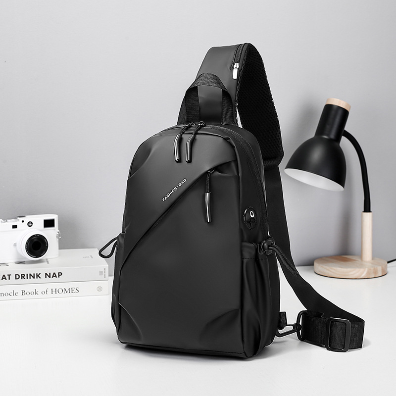 Men S Chest Bag New Single Shoulder Bag Large Capacity Crossbody Bag High End Trendy Waist Bag Free Shipping Water Resistant Luxury Bag Cycling Design