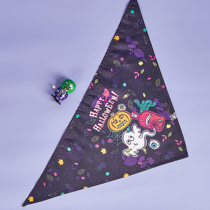 Cute Creepy Costume for Your Pooch Fall Inspired Animal Patterned Puppy Bib